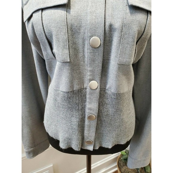 Liz Claiborne Women's Gray Polyester Collared Long Sleeve Casual Jacket 12 - Picture 3 of 12